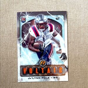 Ja’Lynn Polk “25 Topps Resurgence Voltaic New England Patriots Football Card NFL